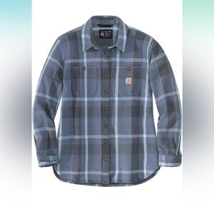 Carhartt Women's Rugged Flex Loose Fit Heavyweight Twill Flannel